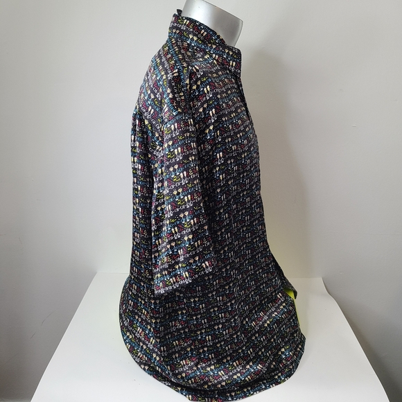 VTG Y2K Nicole Miller Mens Hawaiian Shirt Silk - Picture 11 of 14